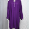 Purple Cotton Linen Solid Shirt