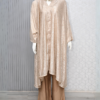 Gold beige Net Suit-2pc