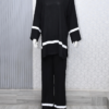 Black Linen Monochrome co-ord Set-2pc