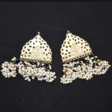 Golden Black Earrings