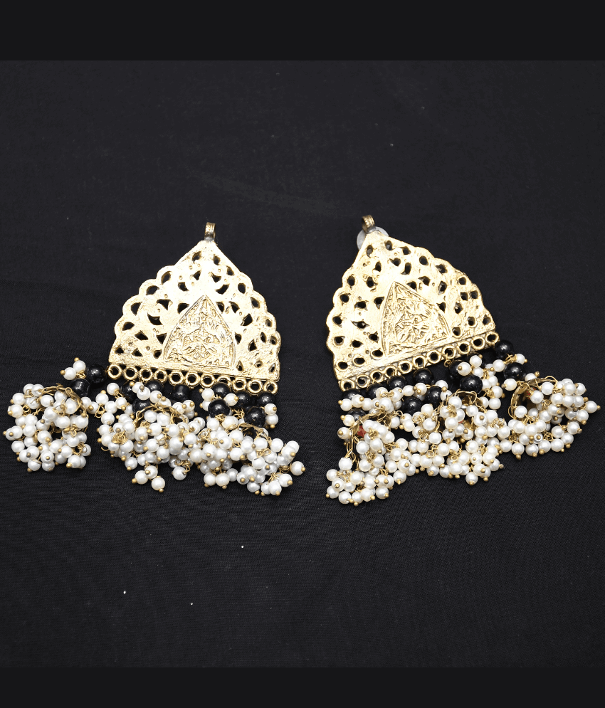 Golden Black Earrings