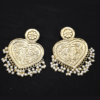 Golden Heart Shaped Earrings